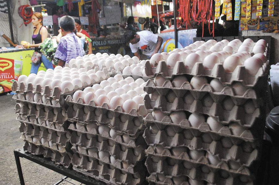 Sigue a la baja el cartón de huevos en los mercados capitalinos