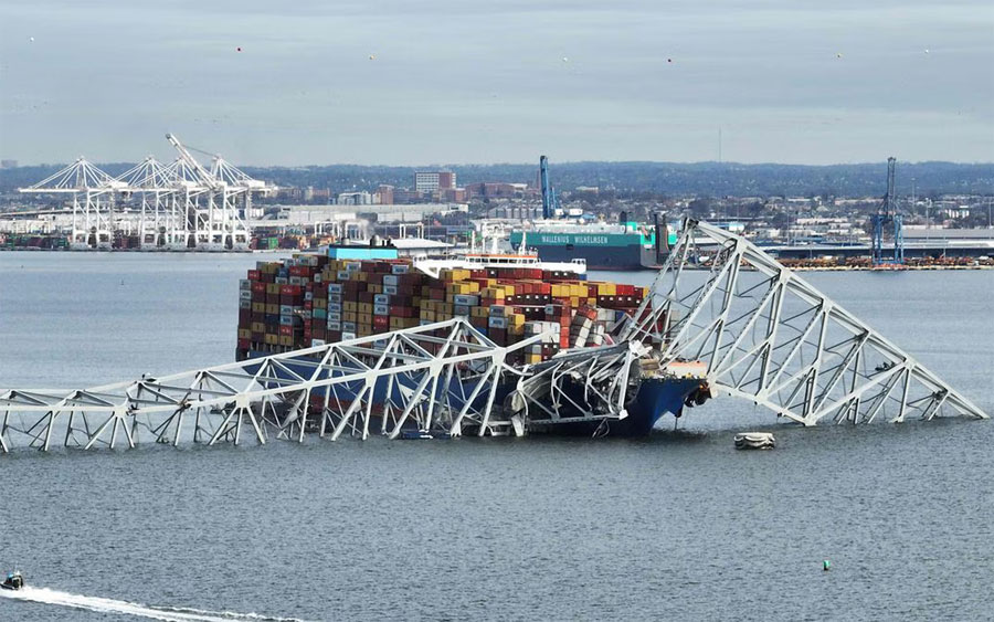 El FBI abre una investigación penal por el accidente que derribó el puente en Baltimore