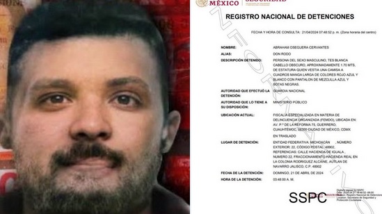Detienen en México a un hermano de ‘El Mencho’, líder del Cártel Jalisco Nueva Generación