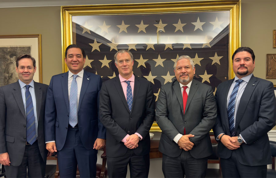 Delegados de Honduras se reúnen con congresista y funcionario estadounidense para promover proyecto de ferrocarril interoceánico