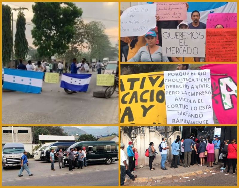 Lunes de protestas en Honduras