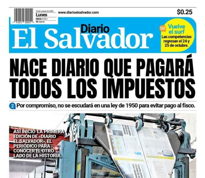 Partido salvadoreño demanda a periódico gubernamental por «caso grave de desinformación»