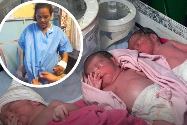 Nacen trillizos en el Hospital Mario Catarino Rivas